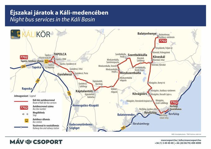Éjszakai járatok a Káli-medencében Éjszakai járatok a Káli-medencében