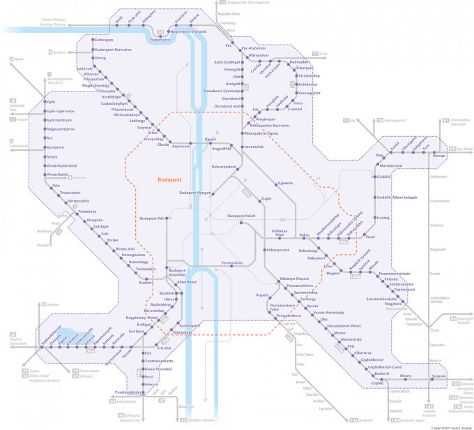 Kötelező jegyelővételi zóna, MÁV-START, MÁV