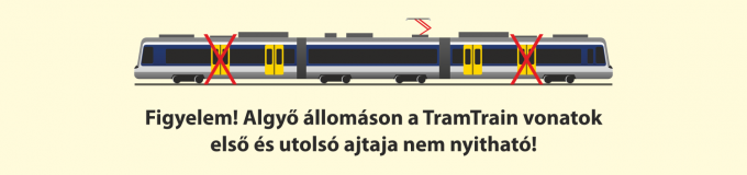 Vasútvillamos, ajtók, Algyő, tramtrain, MÁV, MÁV-START, 1, 131, 131A